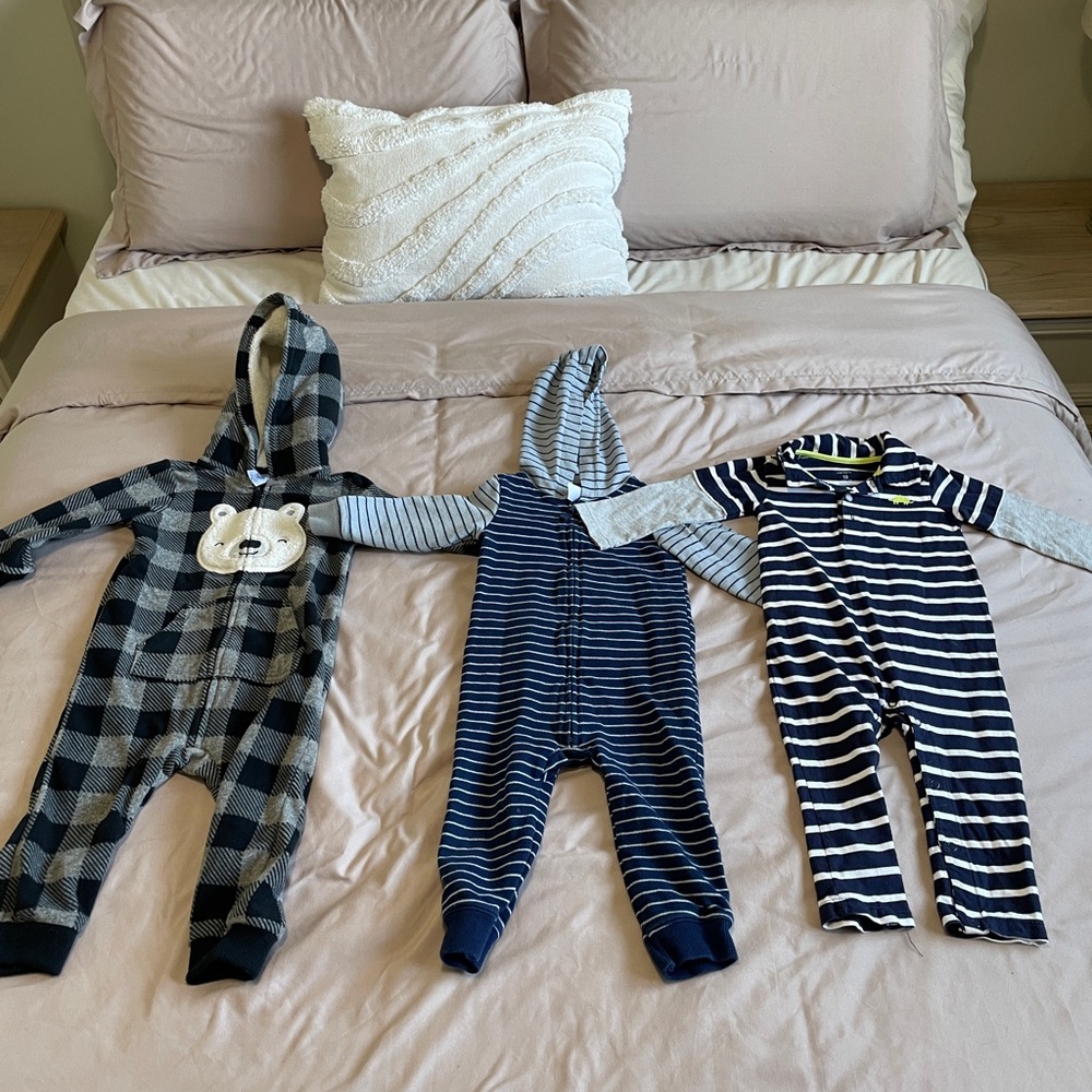 *SOLD* 3 Carters 1 Piece Outfits